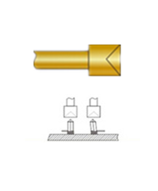 杯頭探針、探針用法圖、探針原理圖、測試探針圖片