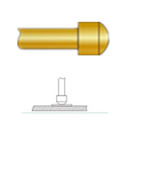 圓頭探針、探針用法圖、探針原理圖、測試探針圖片