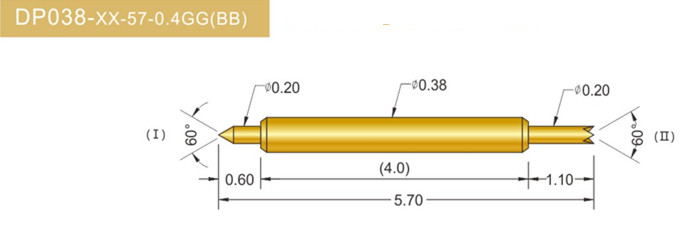 038雙頭探針、雙向探針探針、BGA雙頭探針、雙向彈簧探針、雙頭探針圖片