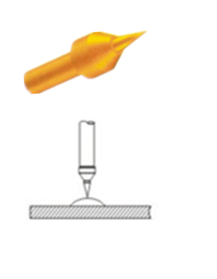 探針頭型、測(cè)試探針探針頭、探針頭部形狀、頂針頭