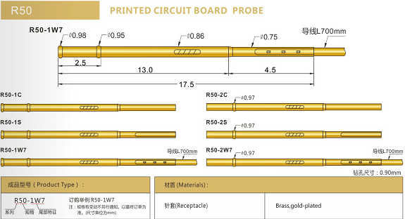 R50測試探針套管選型、R50探針套管規(guī)格型號(hào)、探針套管廠家